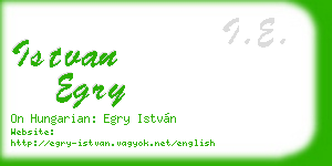 istvan egry business card