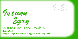 istvan egry business card